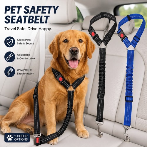 Adjustable dog car seat - dog, belt