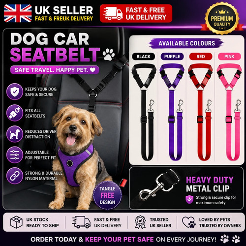Anti shock dog seat belt - shock,