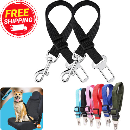 Pet dog seat belt - seat, adjustable