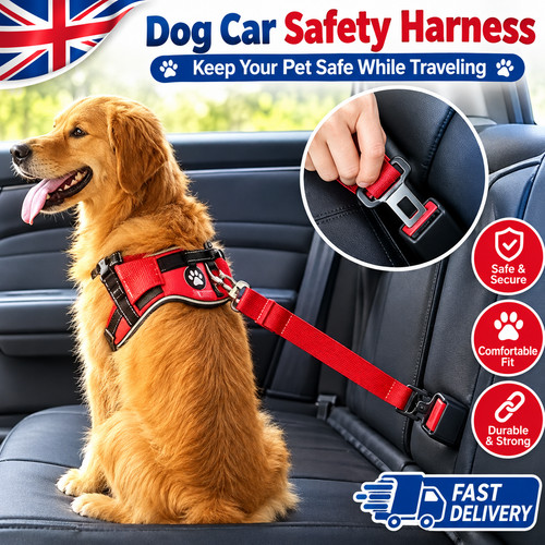 Anti shock dog seat - dog, belt