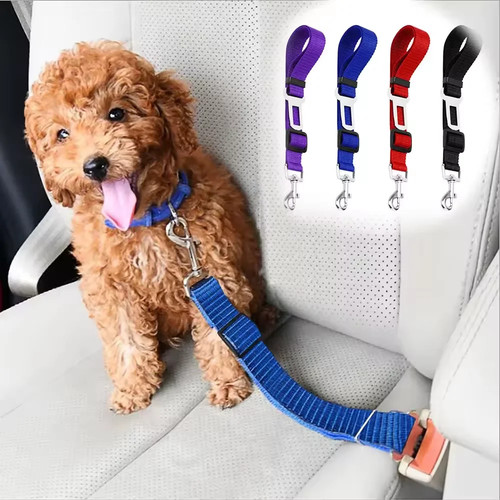 Adjustable dog car seat - car, belt