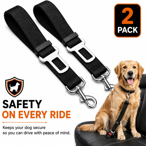 Pack pet dog seat belt - 2,