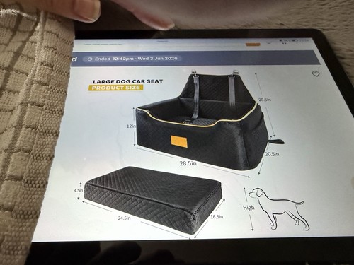 Dog car seat belt headrest - dog,