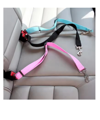 Pet dog seat belt adjustable - pet,
