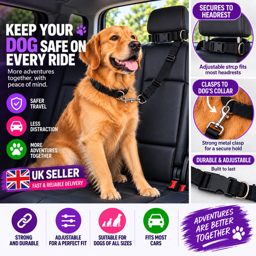 Anti shock dog seat belt - anti,