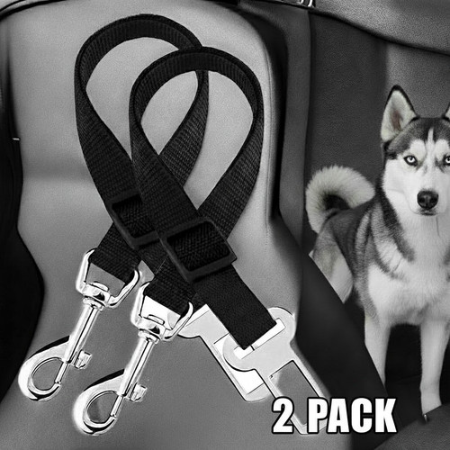 2pk dog seat belt car - 2pk,