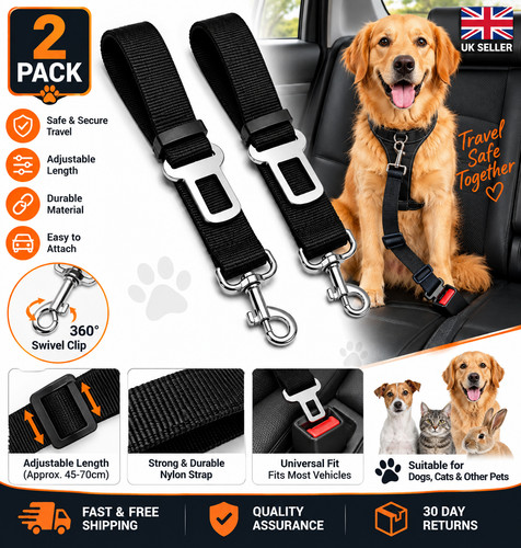 Pet dog seat belt - 1-4x,